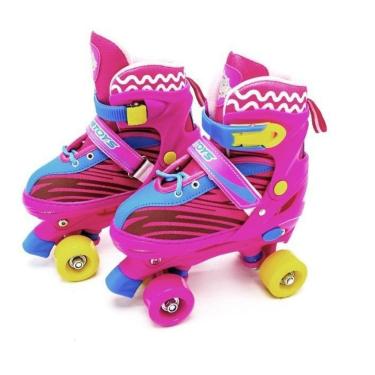 Imagem de Patins Roller Quad Infantil Com Kit De Proteção 30 Ao 33