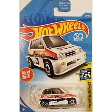 Imagem de Hot Wheels 2018 50th Anniversary HW Speed Graphics Honda City Turbo II 68/365, White