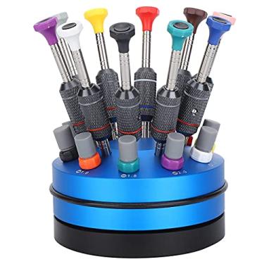 Imagem de Conjunto de chaves de fenda, 10 peças de óculos de relógio profissional ferramenta de reparo de chave de fenda com base