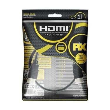 Imagem de Cabo Hdmi Gold 1 Metro 4k Ultrahd Pix 018 2221