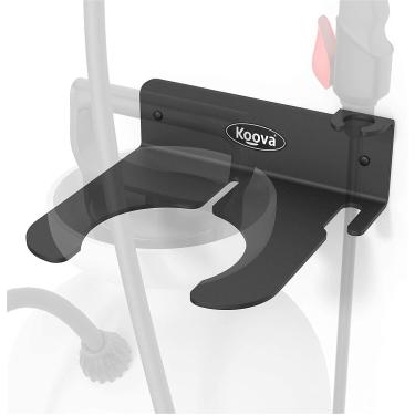 Imagem de Koova Suporte de pulverizador de bomba de jardim | Organizador e armazenamento de garagem de ferramenta de jardim montado na parede | Possui garrafas redondas de até 6 litros | para gramado, planta,