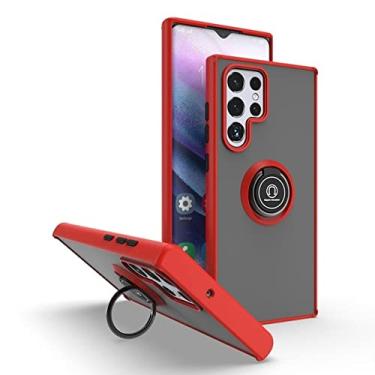 Imagem de Capa de telefone com suporte para Samsung Galaxy S21 S20 S22 A12 A21S A22 A31 A32 AA51 A52 A70 A71 M62 M21 M30 M31s M51 Capa magnética, vermelha, para Samsung A31