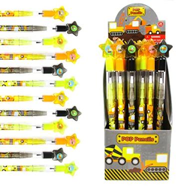 Imagem de TINYMILLS 24 Pçs Conjunto Empilhável Empilhável de Pencil Sortido com Borracha para Lembranças de Festas de Festa, Sacos de Aula VBS Recompensas de Sala de Aula Enchimentos de Pinata Prêmio de Carnaval Caminhão de Lixo Festa