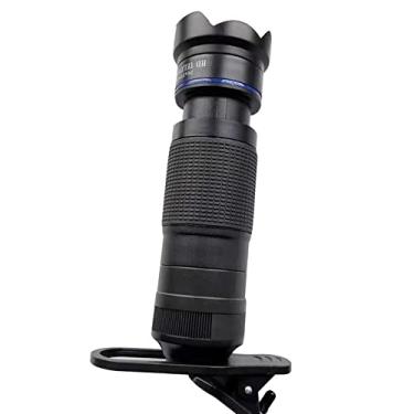 Imagem de MOOKEENONE Telescópio olho de peixe com zoom macro para câmera de telefone 36x grande angular