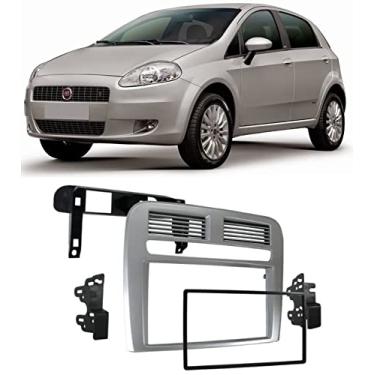 Imagem de Moldura De Painel 2 Din Punto 2008 2009 2010 2011 2012 (Black Piano (Brilhante))