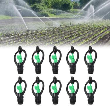 Imagem de Pilipane Aspersor de pulverização G1/2",10 peças de bocal de aspersão de névoa de irrigação de água rotativa automática bocal de névoa de pulverização de água para sistema de irrigação de jardim de quintal,