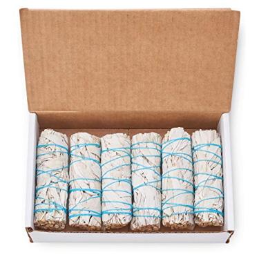 Imagem de Pacote com 6 palitos de sálvia branca ~ Sálvia para borrar e limpar energia ~ a granel/ ~ Cultivado de forma sustentável (pacote com 6)