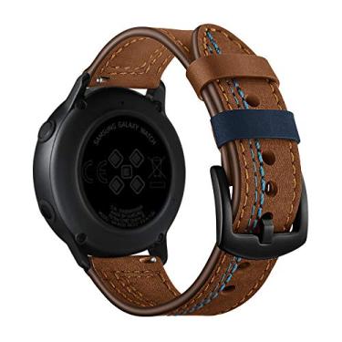 Imagem de Pulseira 22mm Couro Especial compatível com Galaxy Watch 3 45mm - Galaxy Watch 46mm - Gear S3 Frontier - Amazfit GTR 47mm - Marca LTIMPORTS (Marrom)
