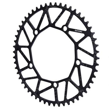 Imagem de Boas placas de pedivela de roda de bicicleta em liga de alumínio Compatibilidade forte Bicicleta de estrada de alta resistência, peso leve e alta resistência axial para(54T)