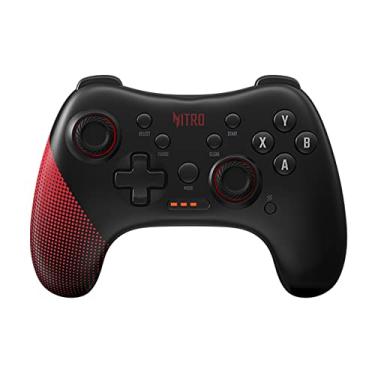 Imagem de acer Controle de jogos Nitro Wired – Com joystick, teclado direcional, botão turbo, botões de ação e luzes indicadoras de LED – Compatível com dispositivos Windows e Android