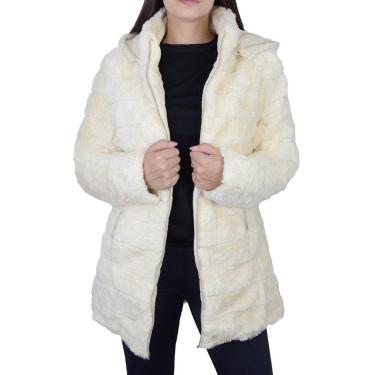 Imagem de Jaqueta Feminina Pellini Dupla Face Pele Bege - GD430A-Feminino