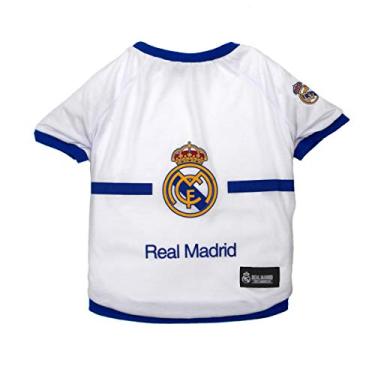 Imagem de Camiseta Espanhola Primera Liga LaLiga Real Madrid para cães e gatos, GG