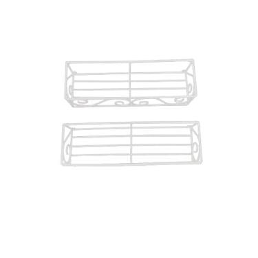 Imagem de Floreira Artesanal em Ferro com 2 Peças 60 cm na cor Branca