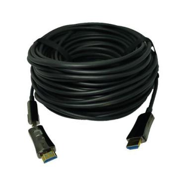 Imagem de Cabo Hdmi 8K 2.0 Fibra Óptica 20 Metros - 2 Em 1 Plug Destacável - Win