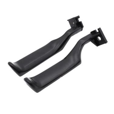 Imagem de SHLPDFM 1 par de maçanetas de porta interior de metal preto Conjunto de passageiro dianteiro traseiro esquerdo motorista direito E7TZ1522601A, E7TZ1522600A, 77178, 77177 serve para Ford Bronco