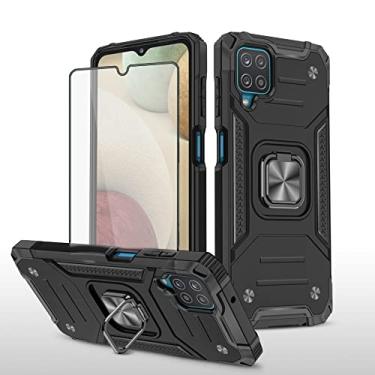 Imagem de Asuwish Capa de telefone para Samsung Galaxy A22 4G 6,4 polegadas com capa protetora de tela e suporte de anel suporte fino híbrido acessórios para celular Gaxaly M32 M22 F22 Galaxies A 22 22A G4
