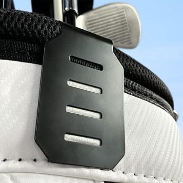 Imagem de Dprofy Almofadas de aterrissagem de metal Clipes de metal para acesso rápido e fácil a bolsas de golfe, toalhas de golfe magnéticas, correia magnética de telêmetro de golfe, acessórios de golfe