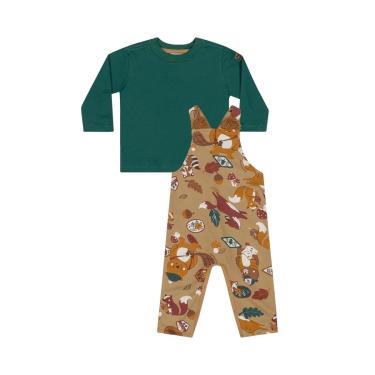 Imagem de Conjunto Camiseta e Jardineira para Bebê Menino Quimby-Masculino