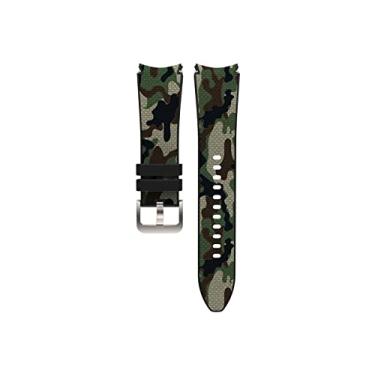 Imagem de Samsung Galaxy Watch4 Classic Hybrid Fabric Band, M, Camuflagem verde/preto, Medium, Clássico