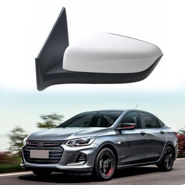 Imagem de Espelho lateral do motorista adequado para Chevrolet Onix 2020, 2021, 2021, 2023, Chevrolet Onix, conjunto de espelho lateral, retrovisor, lente elétrica ajustada