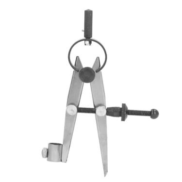 Imagem de Bússola Multifuncional, Ferramenta de Escrita Divisor de Asa Divisor de Asa de Aço Carbono Com Porta-lápis, Divisor de Asa de Couro para Marcenaria, Produtos de Metal, Indústrias