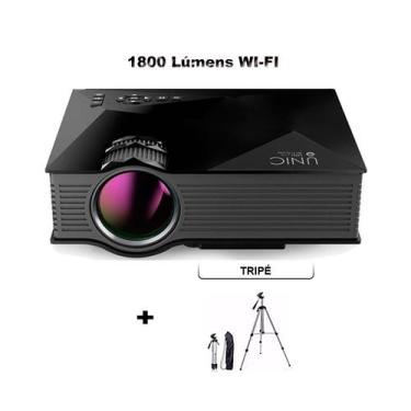 Imagem de Mini Projetor Portátil Full Hd Screen Mirror Ios Android Wifi Cinema -