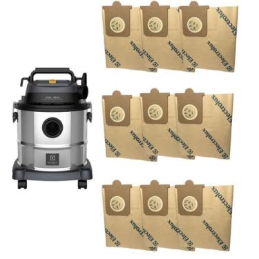 Imagem de Filtro Saco Descartável Aspirador Pó Electrolux Gt12i Gt20i, Kit com 9