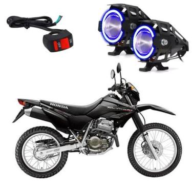 Imagem de Kit Led Farol Milha Moto Honda XR 250 2001 2002 2003 2004 2005 2006 20
