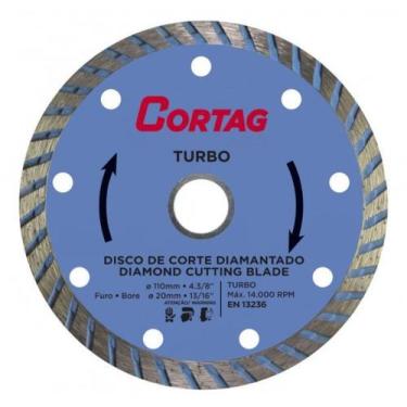 Imagem de Disco diamantado turbo serra mármore 110 mm - Cortag