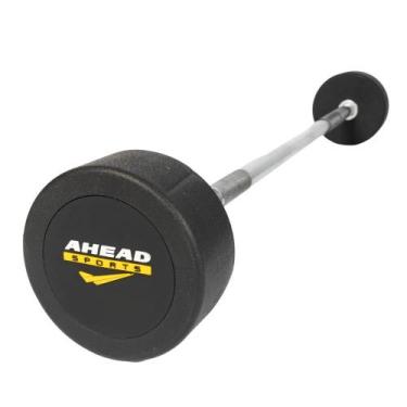 Imagem de Barra Reta Montada 15 KG Sports Preto e Amarelo - Ahead Sports, Preto,