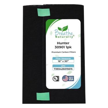 Imagem de Breathe Naturally Pré-filtro de carbono de substituição de 40,6 cm x 76,2 cm 30901 para purificadores de ar Hunter 30901 HEPAtech Quiet Flo para modelos 30901, 30903, 30907, 30958,30959