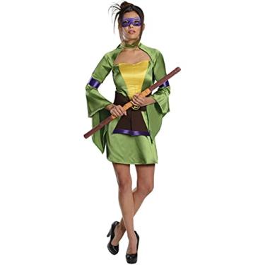 Imagem de Secret Wishes Fantasia adulta de Donatello de Tartarugas Ninja, Verde, Extra-Small