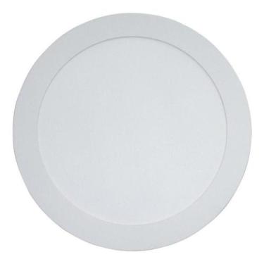Imagem de Plafon Modaza Polipropileno de Sobrepor Redondo, 18W, Branco