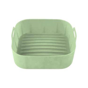 Imagem de Bandeja Forma Cesta De Silicone Para Airfryer 20,5x20,5 Temperatura 28