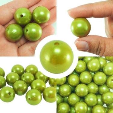 Imagem de Aqui até 15 peças de miçangas 20mm p/ colar pulseira bijuteria brinco 
