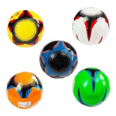 Imagem de Bola De Futebol De Campo Costurada Número 5 - Corpo Dourado Moda Praia