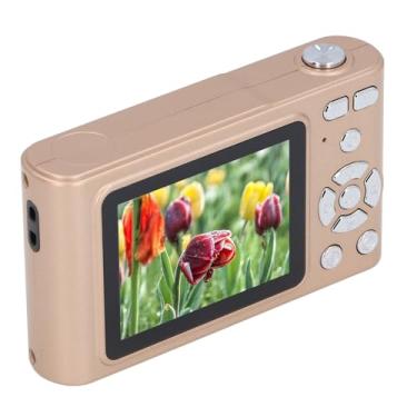 Imagem de Câmera Vlogging 4K, Câmera Digital Portátil Com Tela 48MP e 2,4 Polegadas Com Zoom 16X e Luz Preenchimento, Câmera CCD Compacta Com Foco Automático para Fotografia Suporte 128 GB