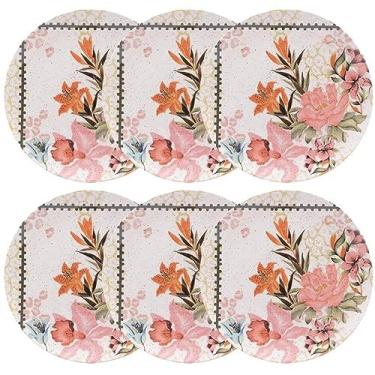 Imagem de Jogo De 6 Pratos Rasos 26 Cm Oxford Unni Buque Tropical