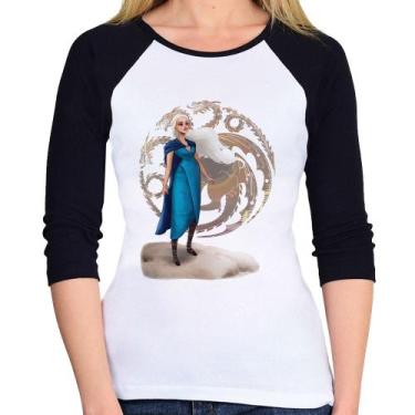 Imagem de Baby Look Raglan Daenerys Targaryen Art Manga 3/4 - Foca na Moda, Bran