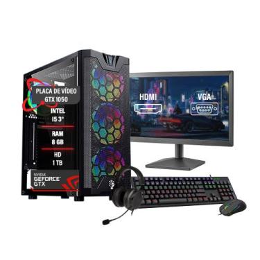 Imagem de Pc Gamer Completo I5 3 GTX 1050 Ram 8GB Hd 1TB SSD 120GB - Tech Fusion