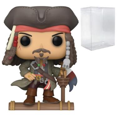 Imagem de POP Disney: Piratas do Caribe - Jack Sparrow Specialty Series Boneco de vinil exclusivo Funko (incluído com caixa protetora compatível), multicolorido, 9,5 cm
