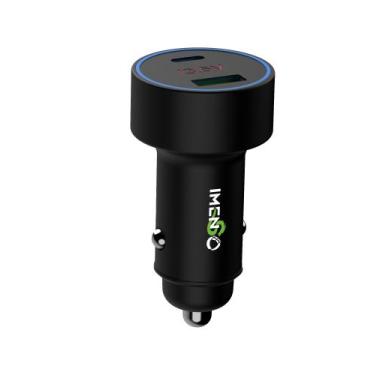Imagem de Carregador Veicular IMENSO USB-A e USB-C 48w PD e QC