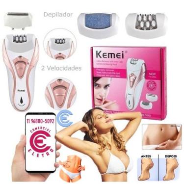 Imagem de Depilador feminino sem fio profissional arranca pelo pela raiz 3 em 1 