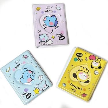 Imagem de Halyuhn Lindo suporte de fotos pequeno, 3 peças, mini álbum de fotos 5 x 3 para câmera Fujifilm instax, Polaroid Snap, Z2300 e câmeras instantâneas Social Matic com 36 bolsos, álbum de fotos pequeno