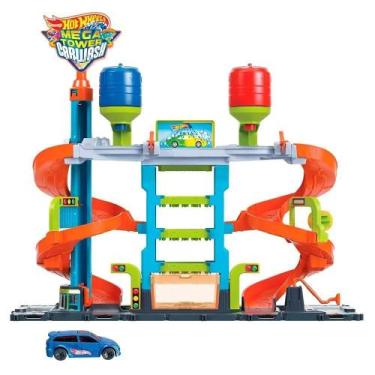 Imagem de Lava Rápido Hot Wheels City Mega Tower Color Shifters Mattel