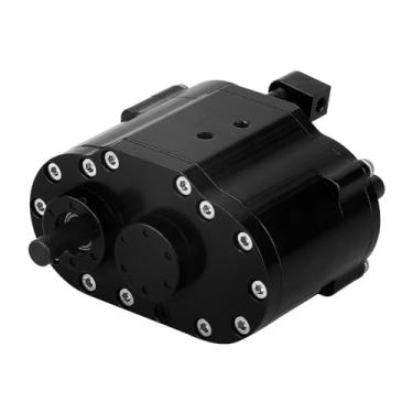 Imagem de Pothyes 2 Speeds Transfer Case Gearbox Dual Speed Transmission Box 46x53x32mm for Axial SCX10 RC 4WD D90 1/10 RC Crawler Upgrade Parts (Black)