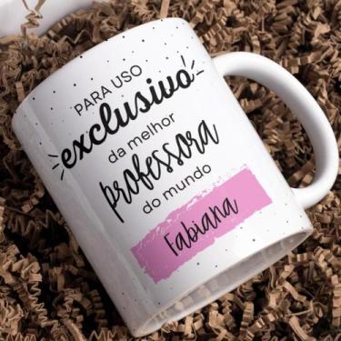 Imagem de Caneca Professora Professor Personalizada Com Nome e Foto - Castelo Su