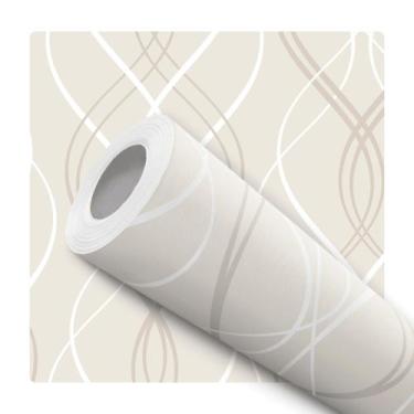 Imagem de Papel de Parede Adesivo Floral Lineart Preto e Branco Moderno Quarto S