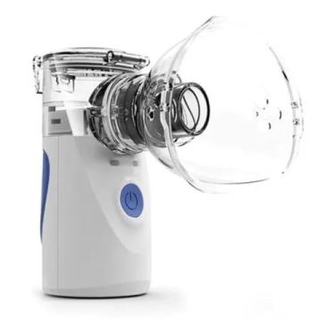 Imagem de Nebulizador Portátil Silencioso Inalador Ultrassônico Compacto Sem Fio Funcionamento por USB Ou Pilha Indicado Para Crianças Adultos Idosos Qualidade Premium