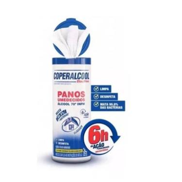 Imagem de Lenço Umedecido Pano Álcool 70% Cooperalcool Bactericida